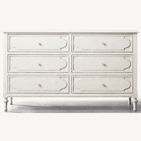 Restoration Hardware White Wood Dresser