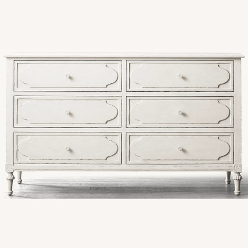 Used Restoration Hardware White Wood Dresser for sale on AptDeco