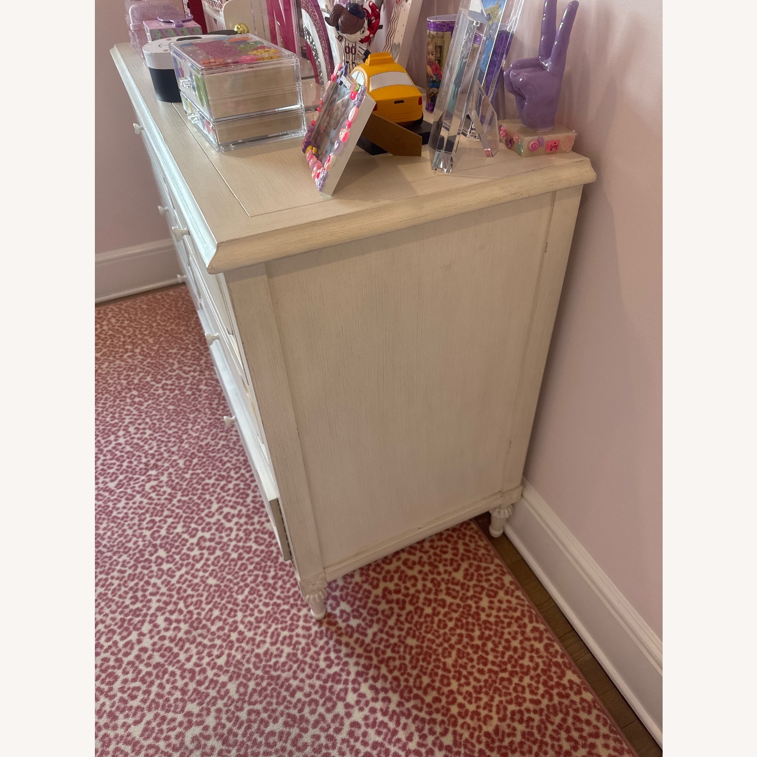 Restoration Hardware White Wood Dresser - image-2