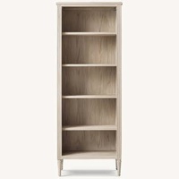 Restoration Hardware White Wood Bookcase