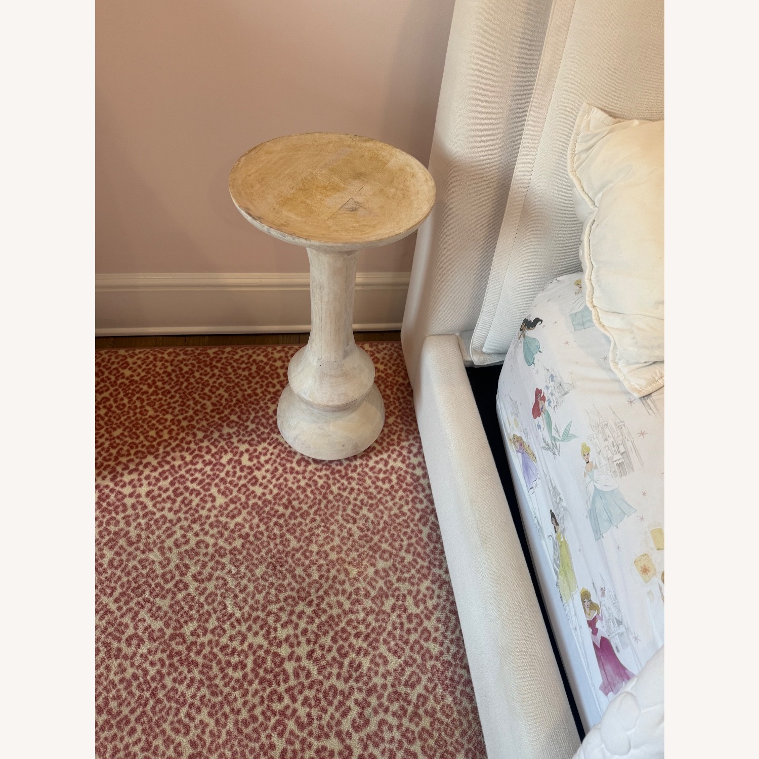 Anthropologie White Wood Side Table - image-2