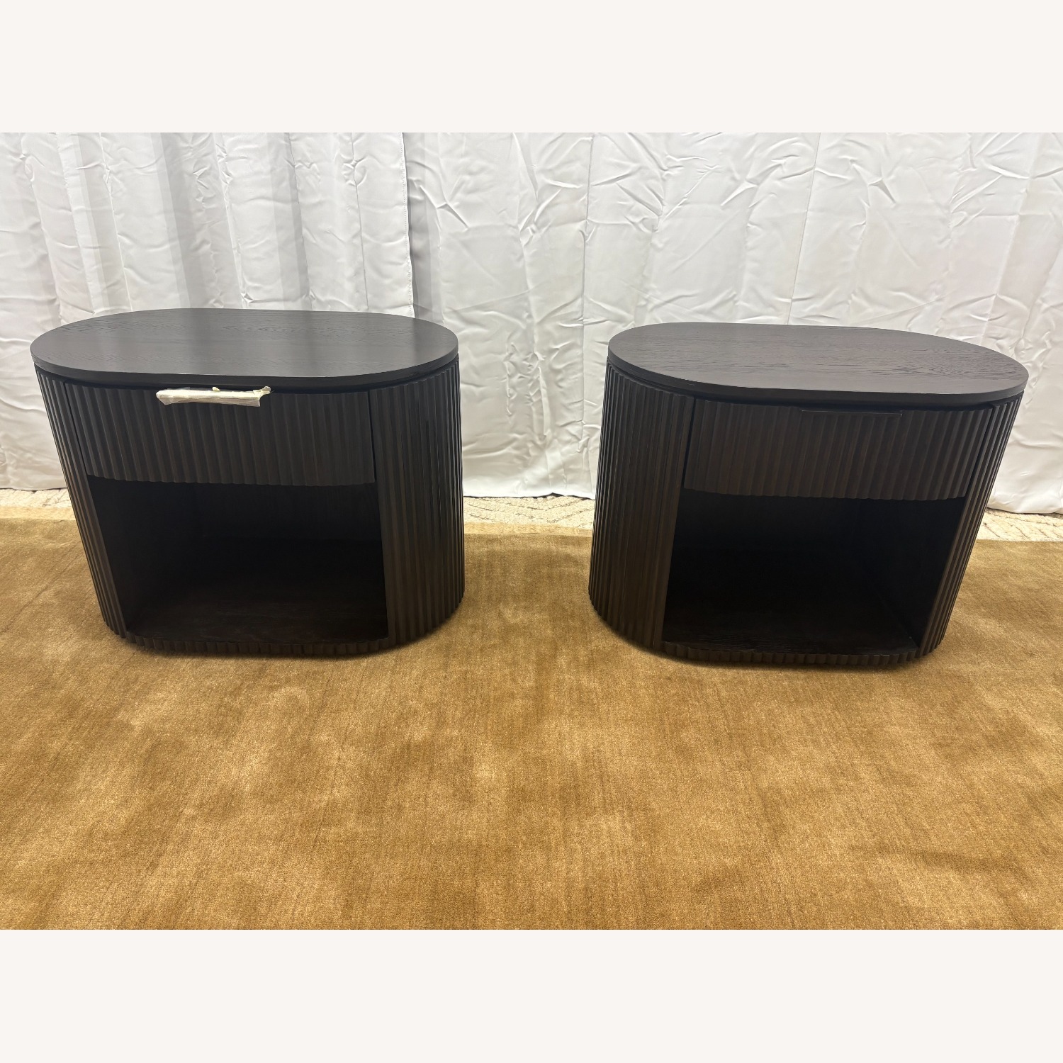 Restoration Hardware Byron Open Nightstands – Set of 2 (32”) - image-2