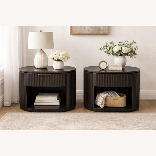 Used Restoration Hardware Byron Open Nightstands – Set of 2 (32”) for sale on AptDeco