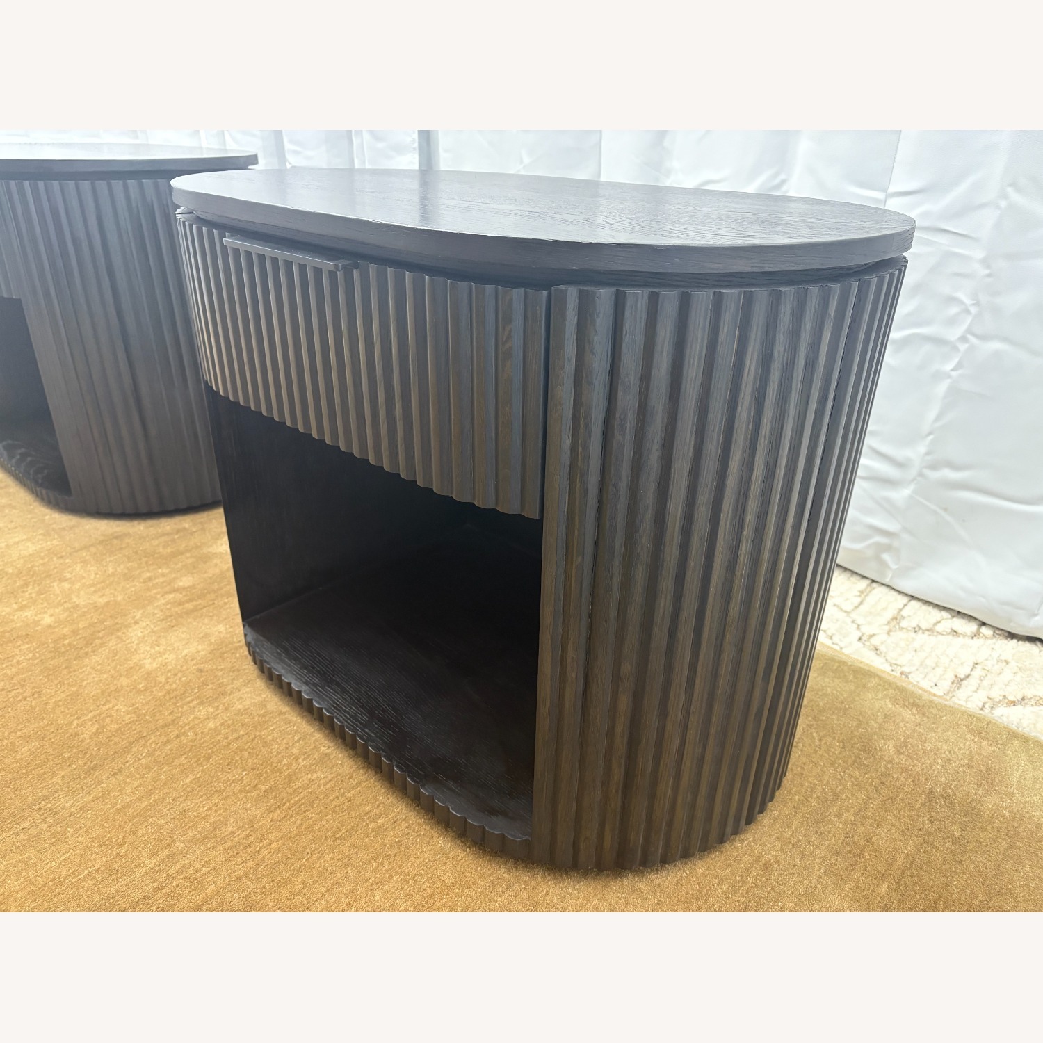 Restoration Hardware Byron Open Nightstands – Set of 2 (32”) - image-9