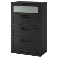 IKEA Brimnes Dark Brown Wood Dresser