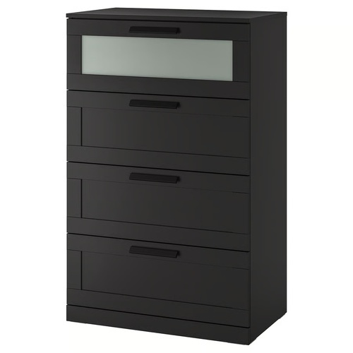 Used IKEA Brimnes Dark Brown Wood Dresser for sale on AptDeco