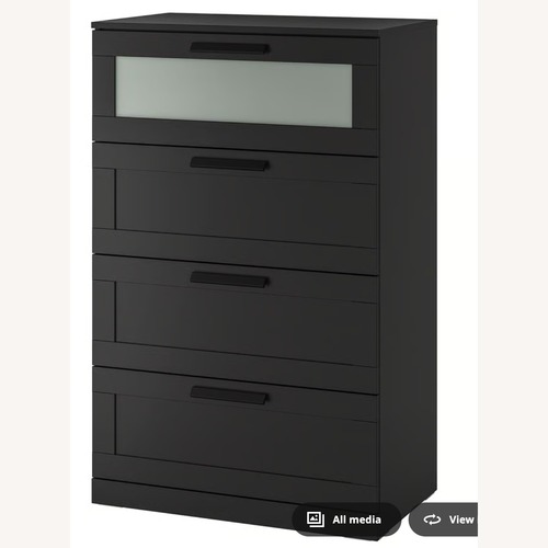 Used IKEA Brimnes Dark Brown Wood Dresser for sale on AptDeco