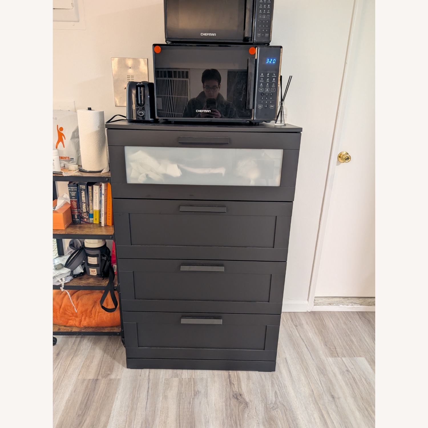 IKEA Brimnes Dark Brown Wood Dresser - image-2