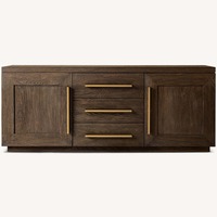 Machinto Double-door Media Console With Drawers