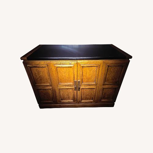 Used Vintage/Antique Light Brown Wood Bar Cart for sale on AptDeco