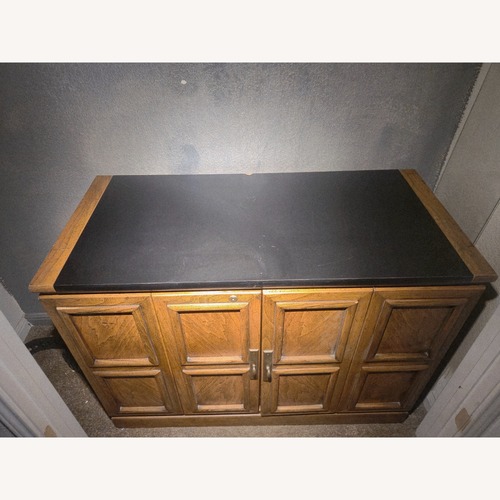 Used Vintage/Antique Light Brown Wood Bar Cart for sale on AptDeco