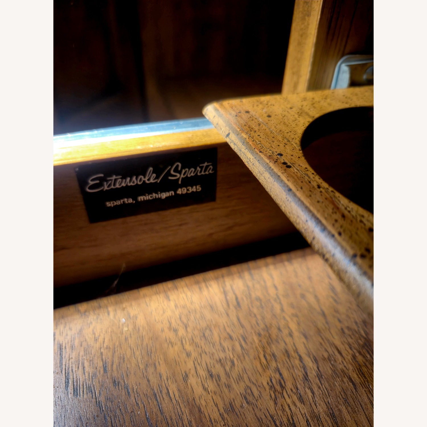 Vintage/Antique Light Brown Wood Bar Cart - image-2