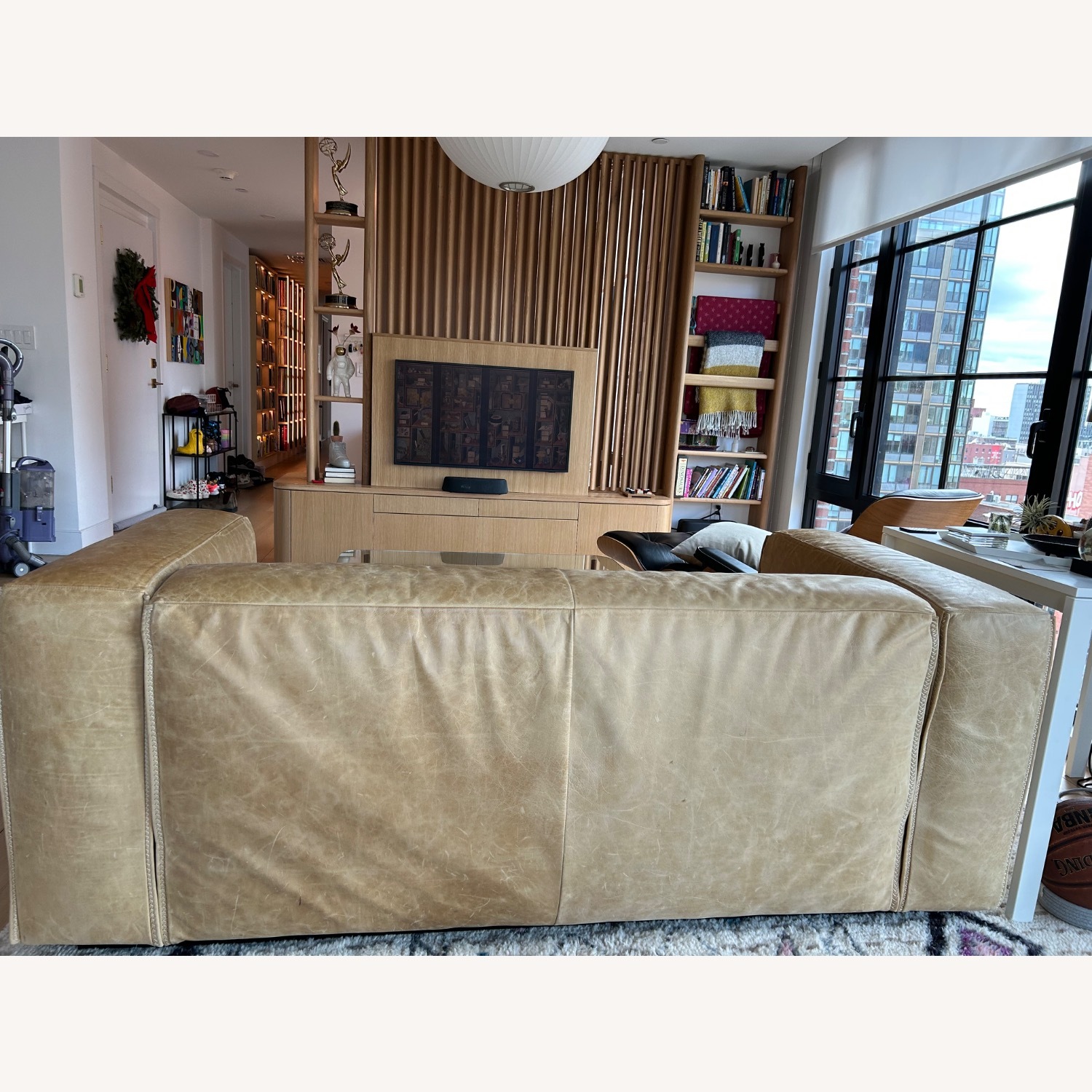 Blue Dot Cleon 76" Leather Sofa - image-5