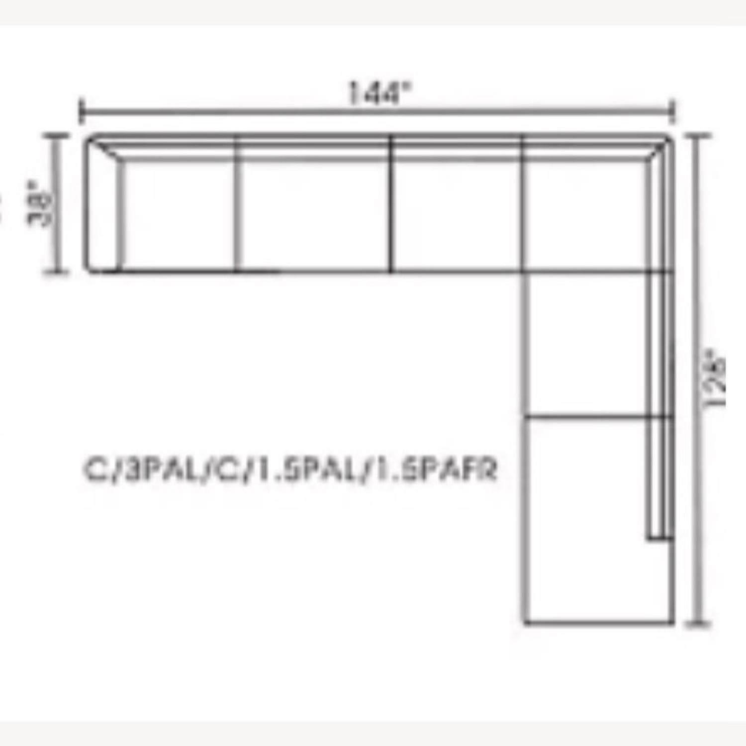 Macy's Mattley 5 Piece Sectional - image-2