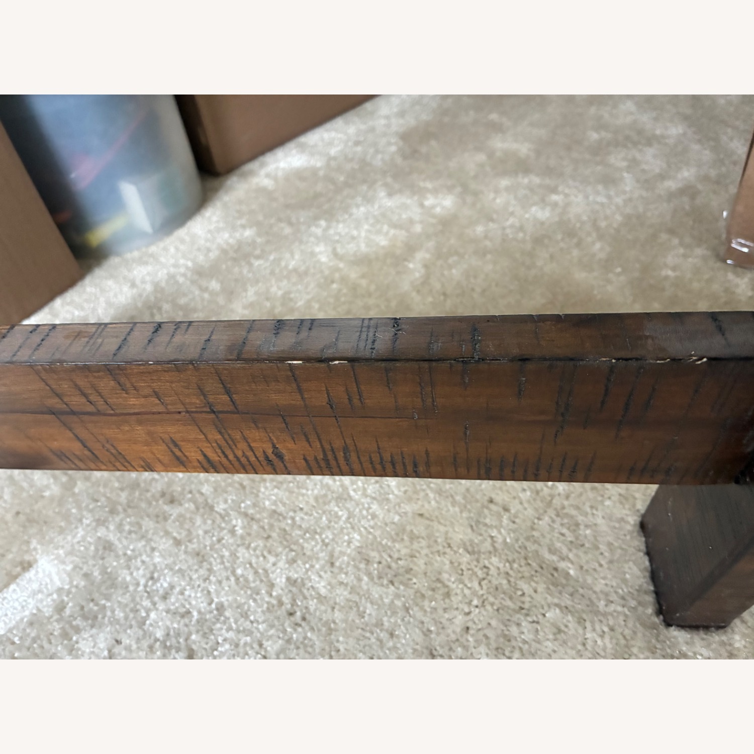 Raymour & Flanigan Dark Brown Wood Desk - image-2