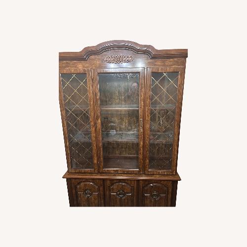Used Regal Dark Brown China Curio Cabinet for sale on AptDeco