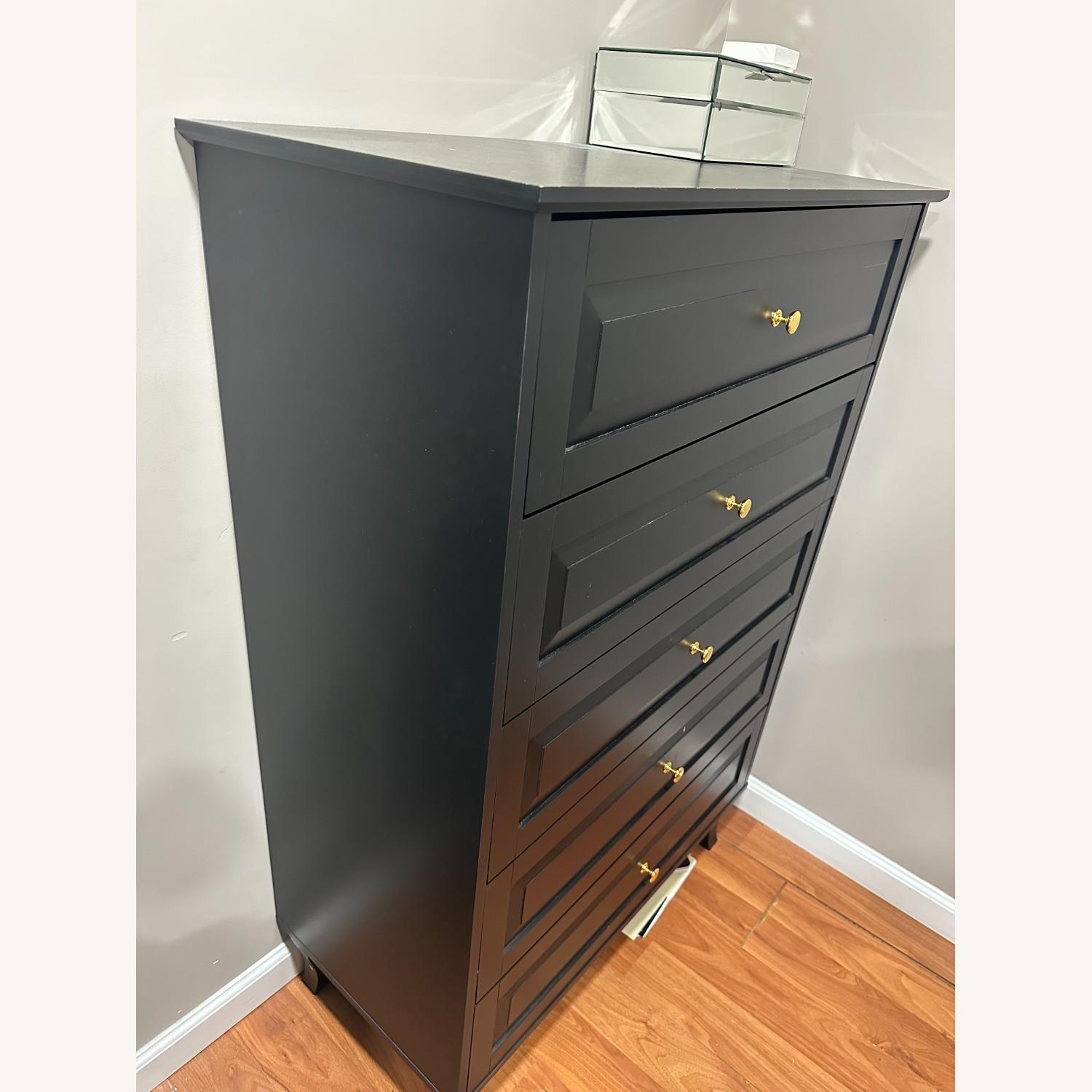 Home Depot Black Wood Dresser - image-3