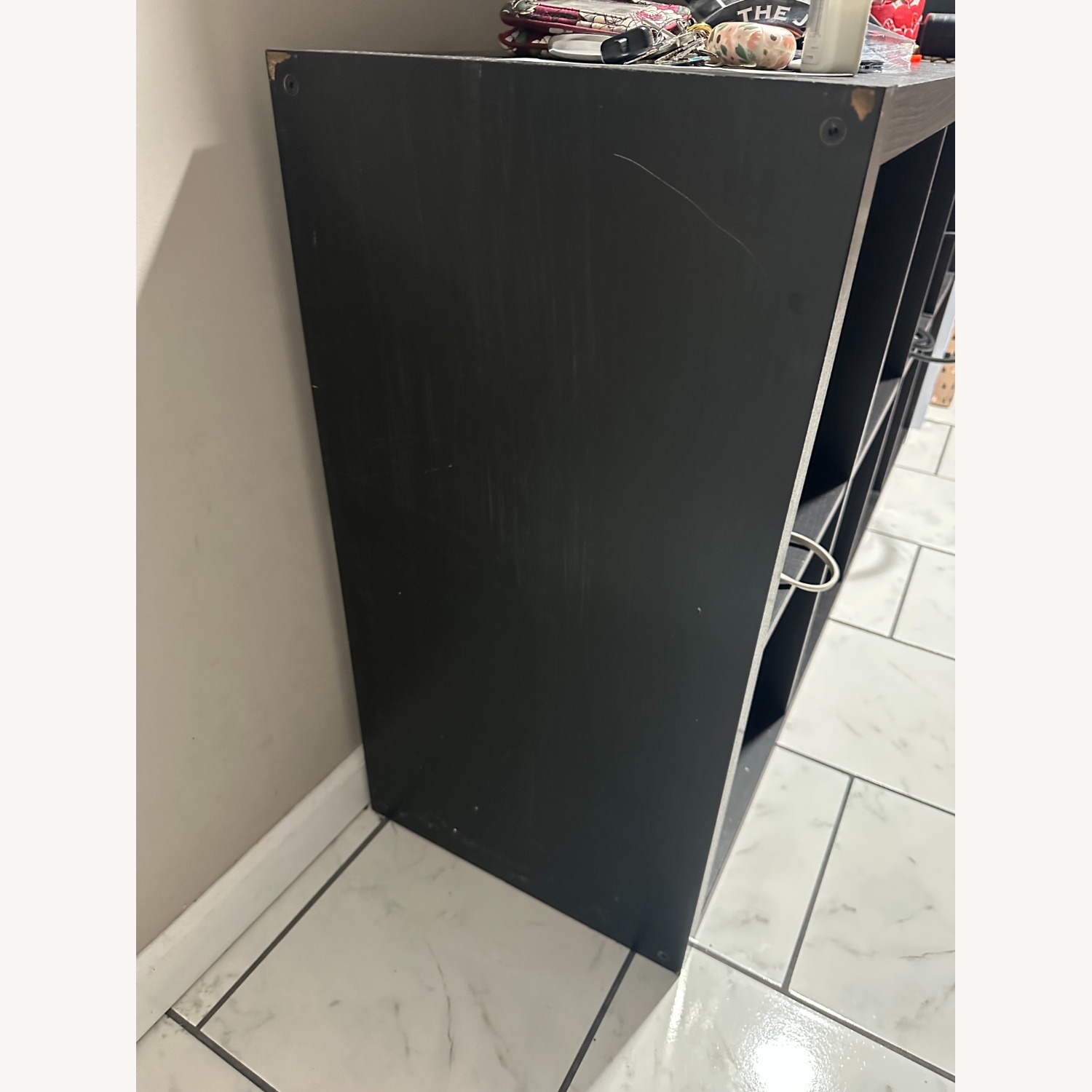 IKEA Kallax Black Wood Wall Unit - image-3