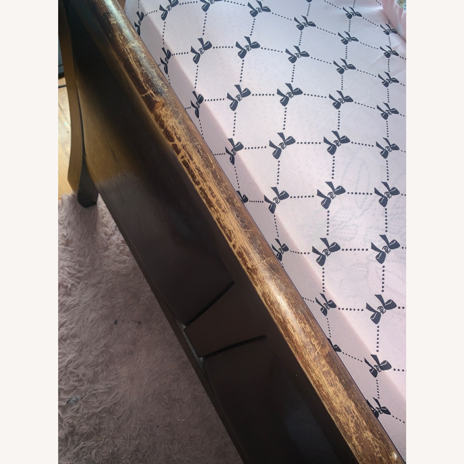 Dark Brown Wood Headboard - image-5