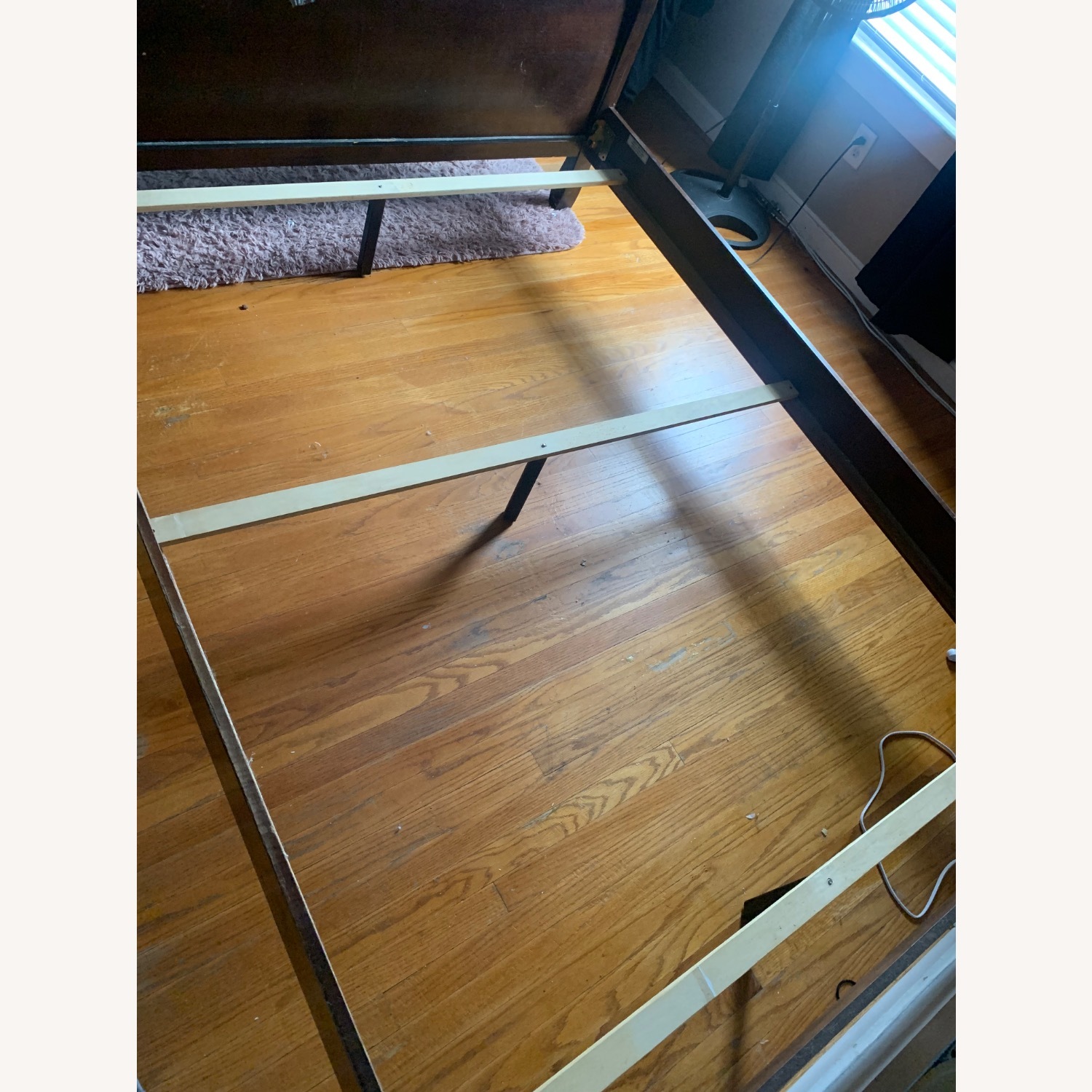 Dark Brown Wood Headboard - image-3