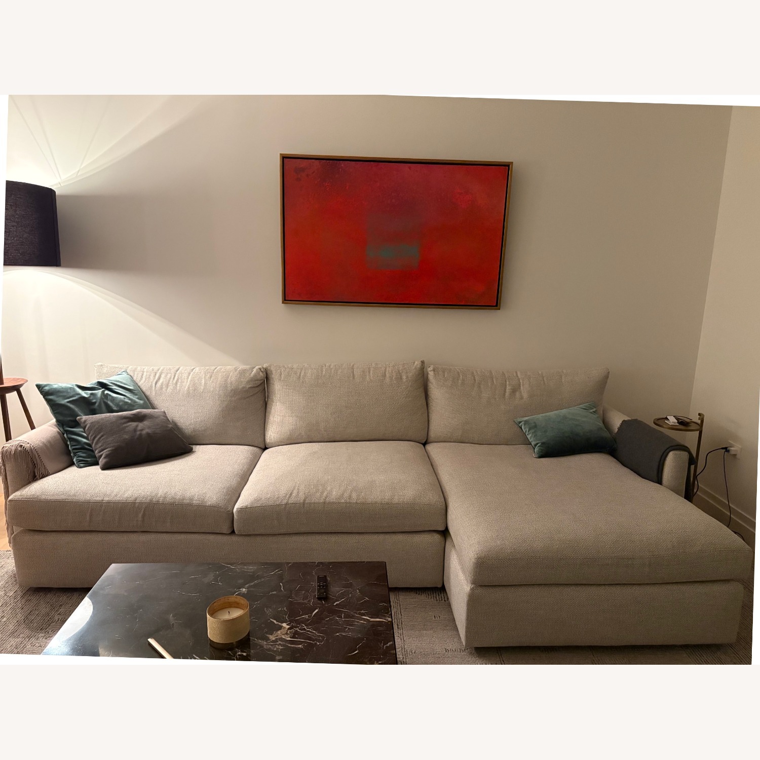 Crate & Barrel Lounge Deep 2-Piece Sofa Chaise - image-2