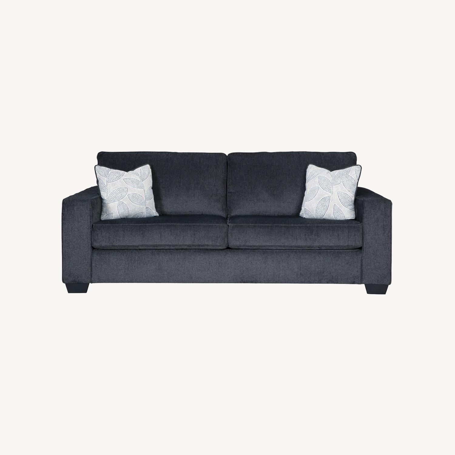 Ashley Furniture Dark Gray 2 Seater Sofa - image-0