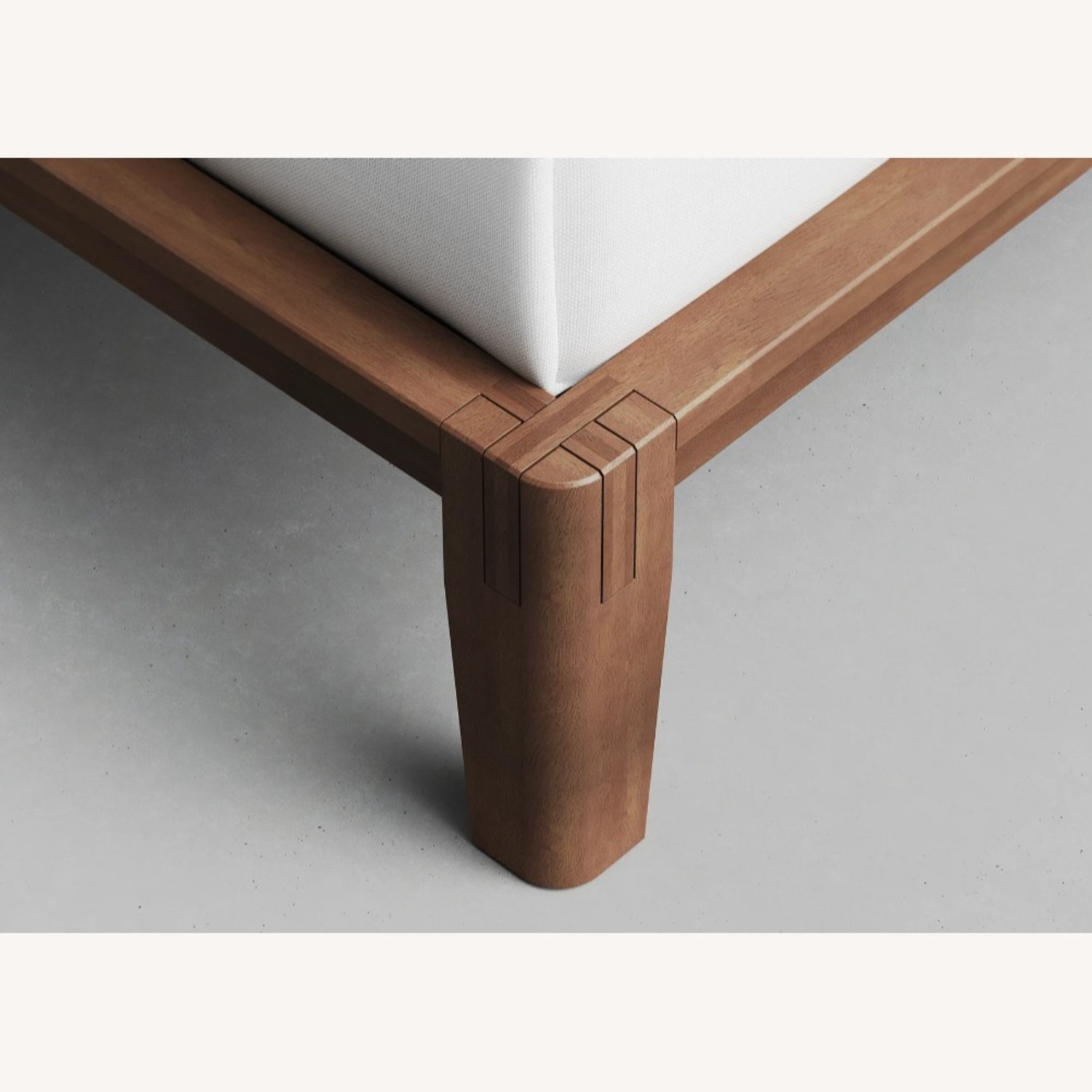 Thuma Dark Gray Wood Queen Bed Frame + Headboard - image-2