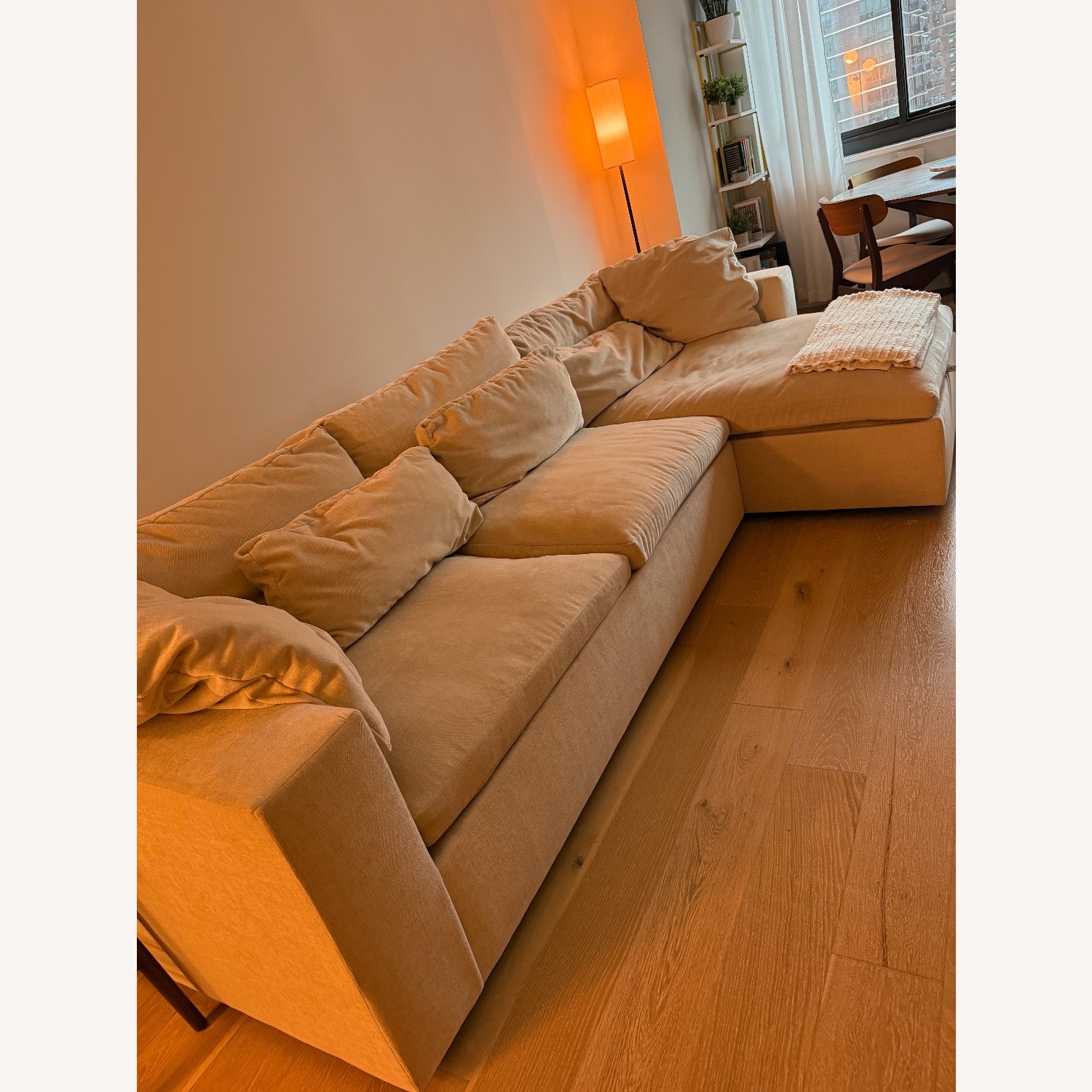 West Elm 2 Piece Sleeper Sectional W Storage - image-3