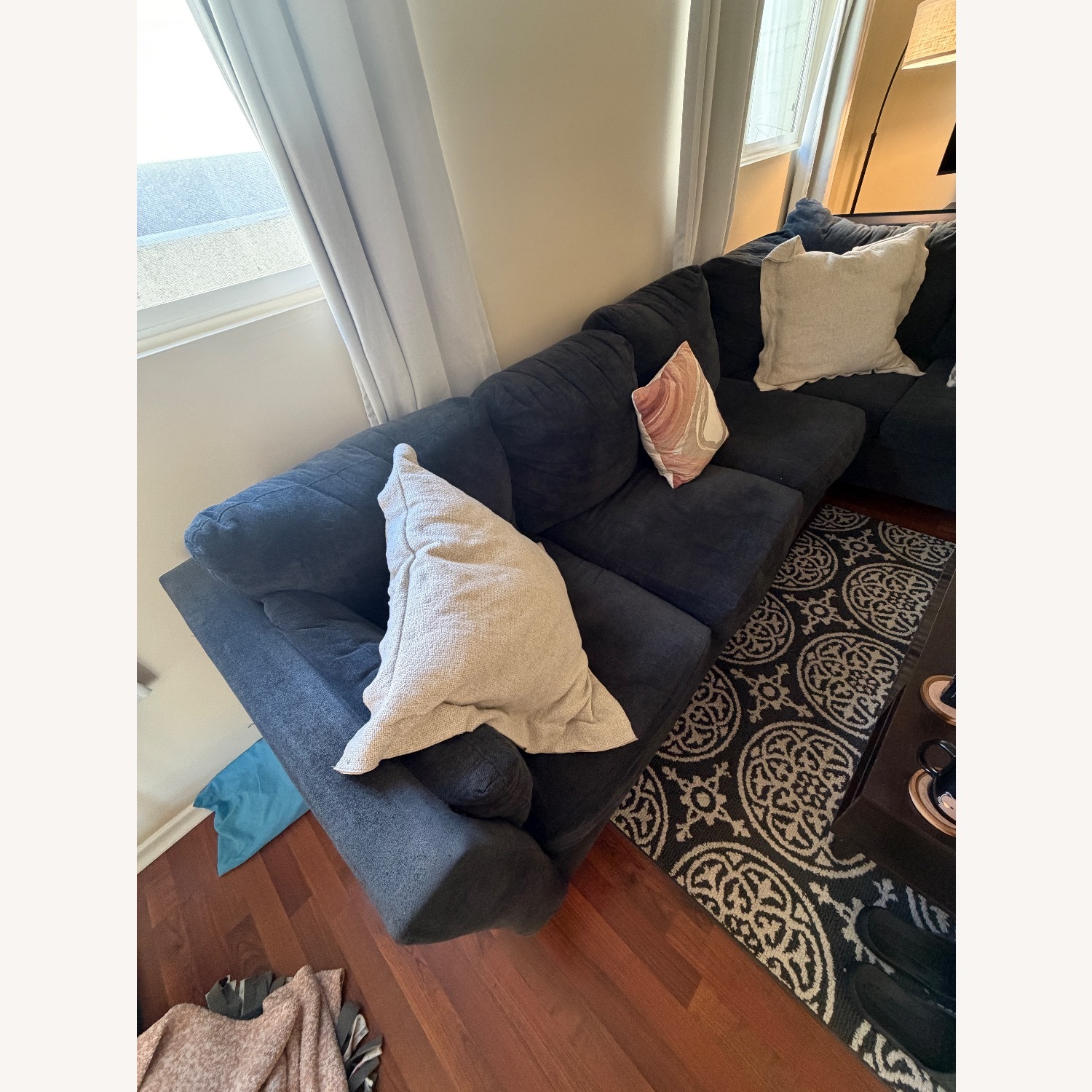 Dark Gray Chaise Lounge - image-4