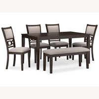 Ashley Furniture Langwest Dark Brown Dining Set