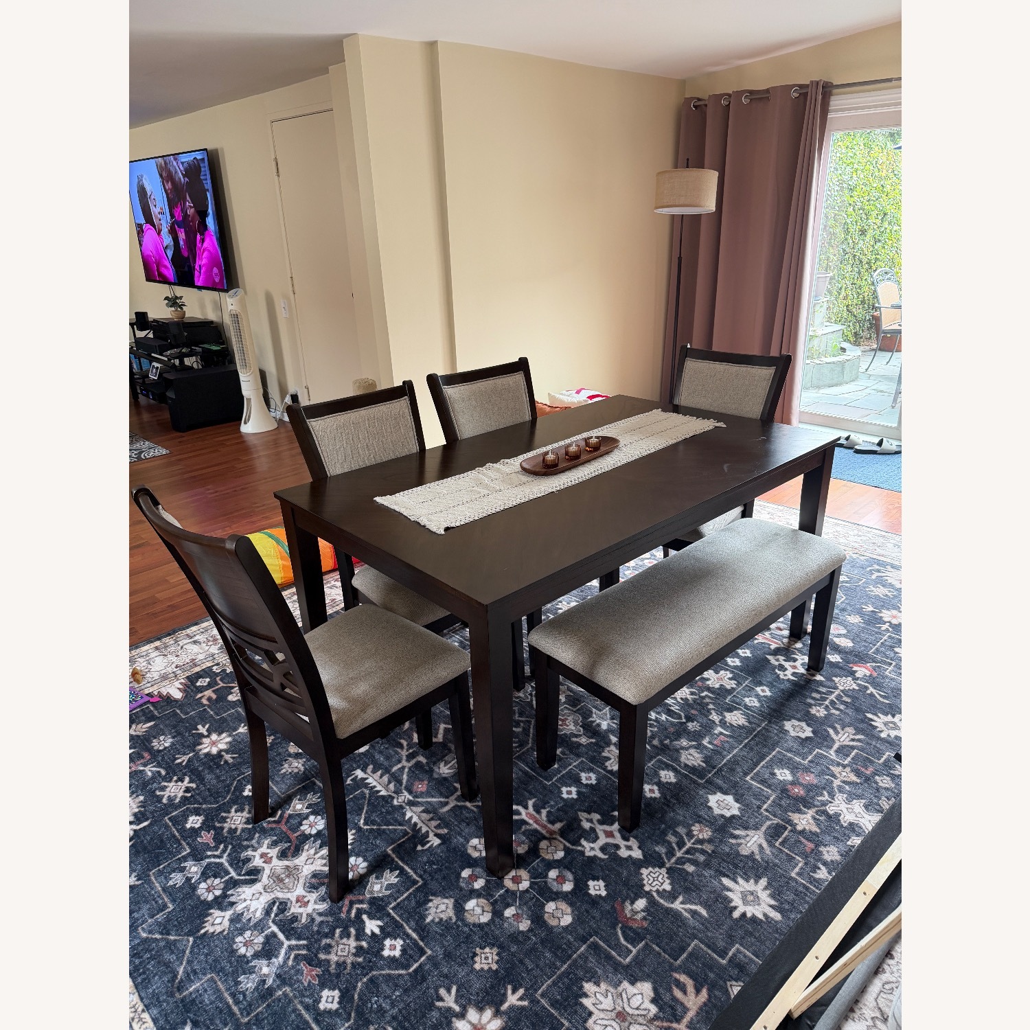 Ashley Furniture Langwest Dark Brown Dining Set - image-5