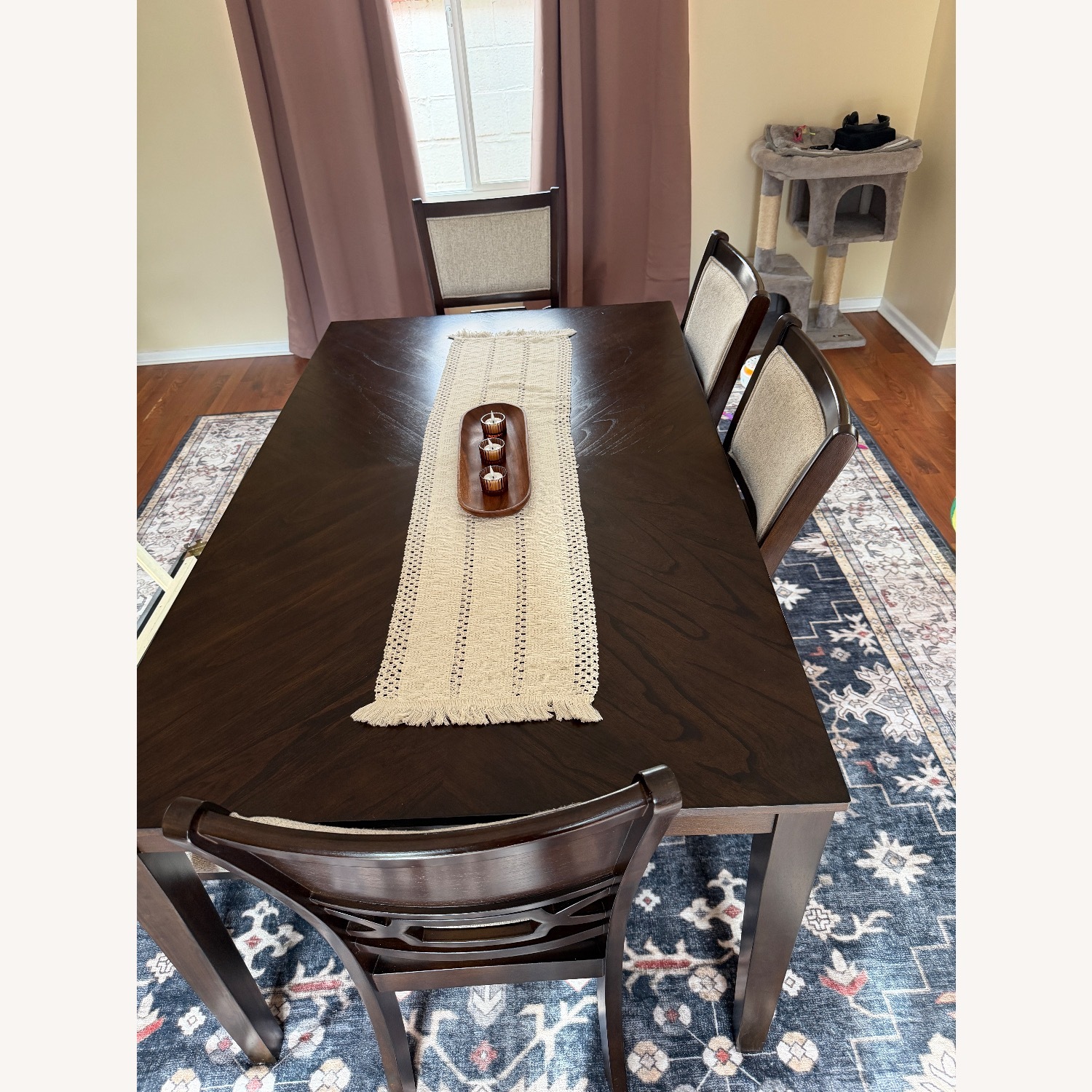 Ashley Furniture Langwest Dark Brown Dining Set - image-2