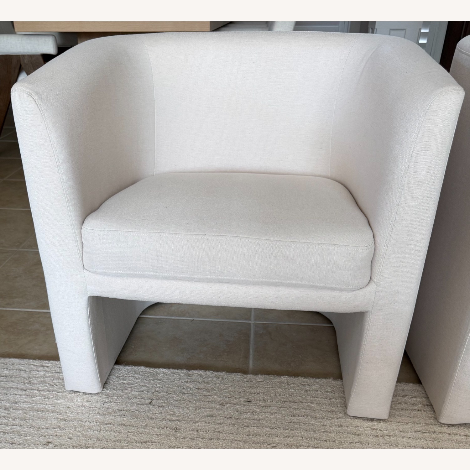 Vernon Natural Fabric Accent Chairs - image-2