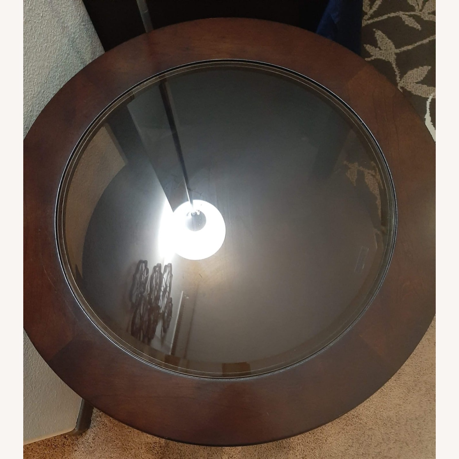 Dark Brown Wood Side Tables - image-1