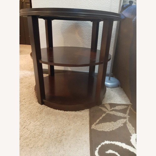 Used Dark Brown Wood Side Tables for sale on AptDeco