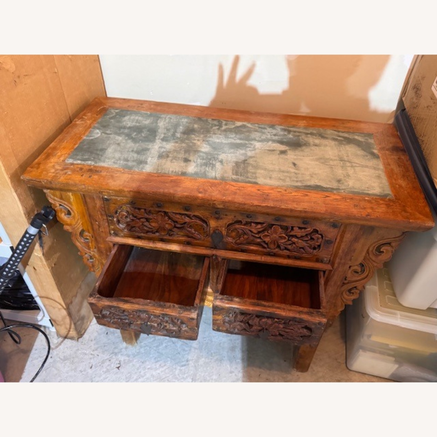 Vintage/Antique Dark Brown Dresser - image-1