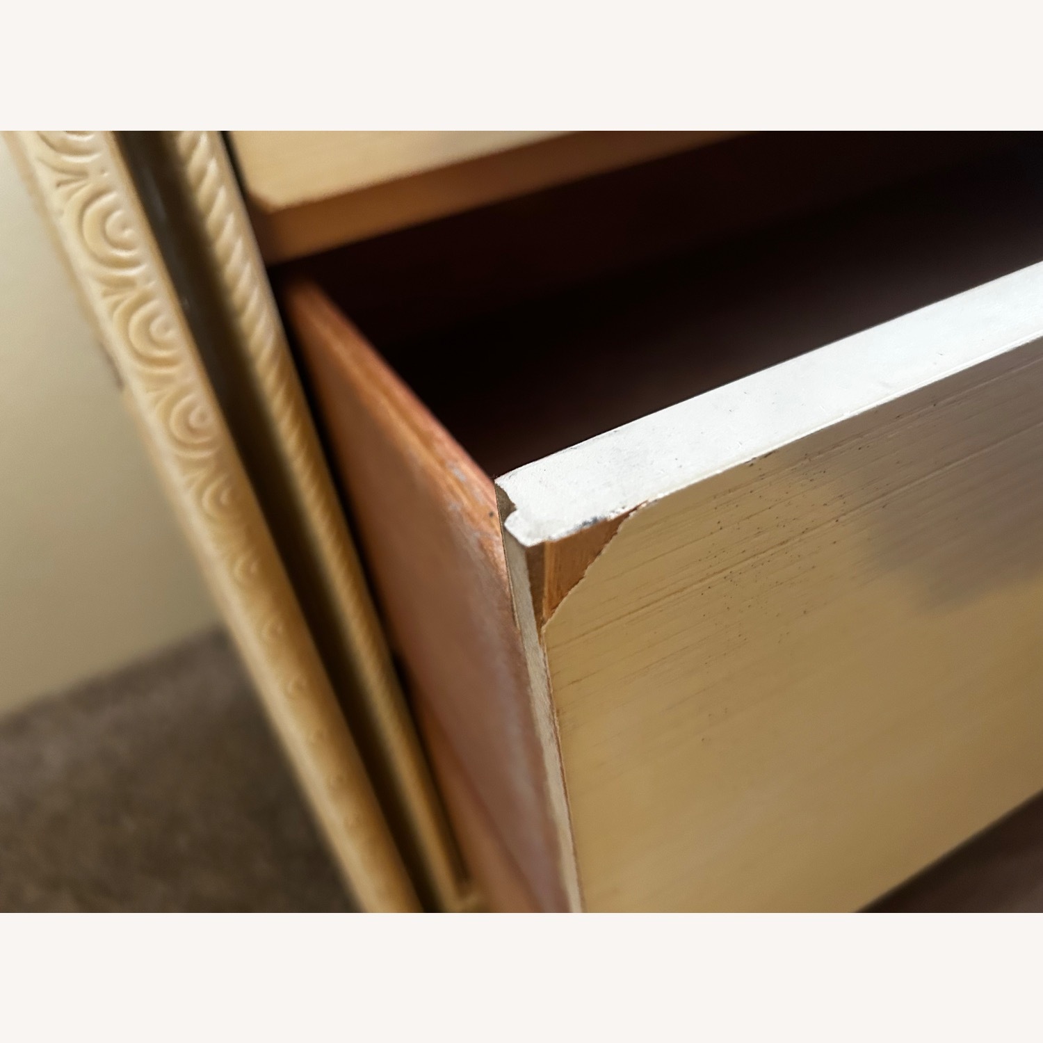 Bassett White Wood Dresser - image-10