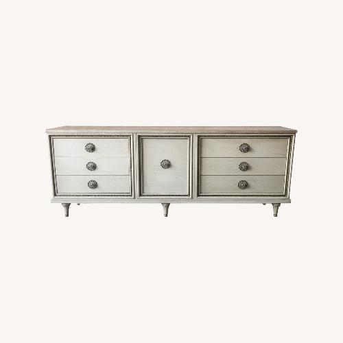 Used Bassett White Wood Dresser for sale on AptDeco