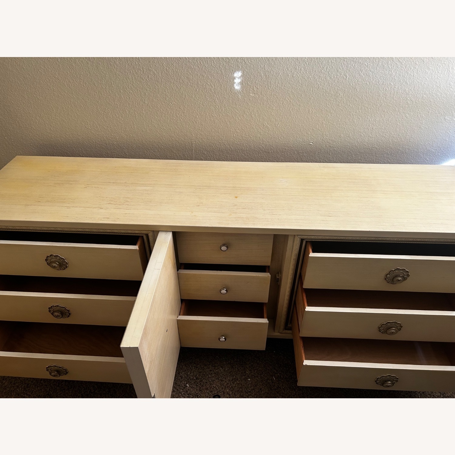 Bassett White Wood Dresser - image-5