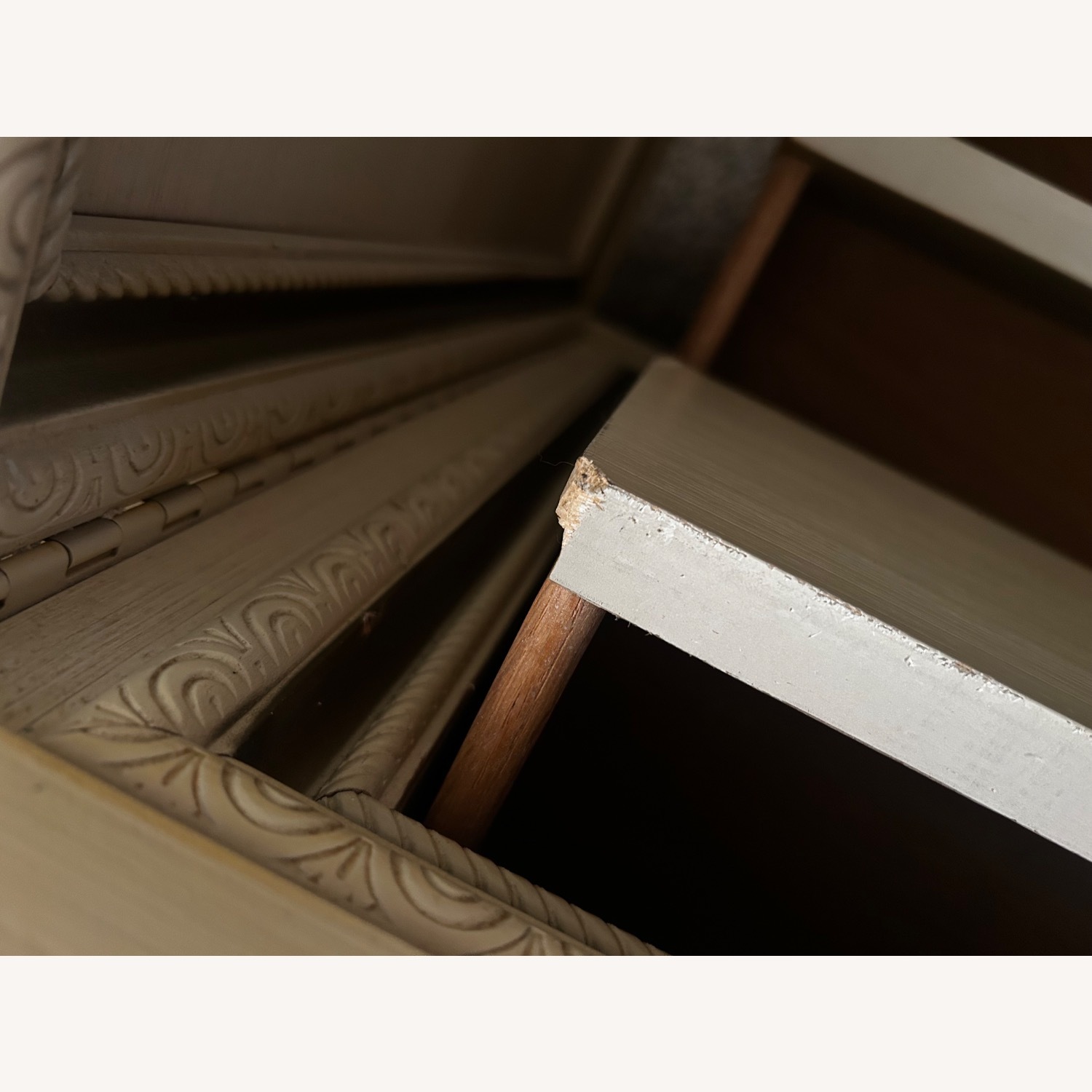 Bassett White Wood Dresser - image-7