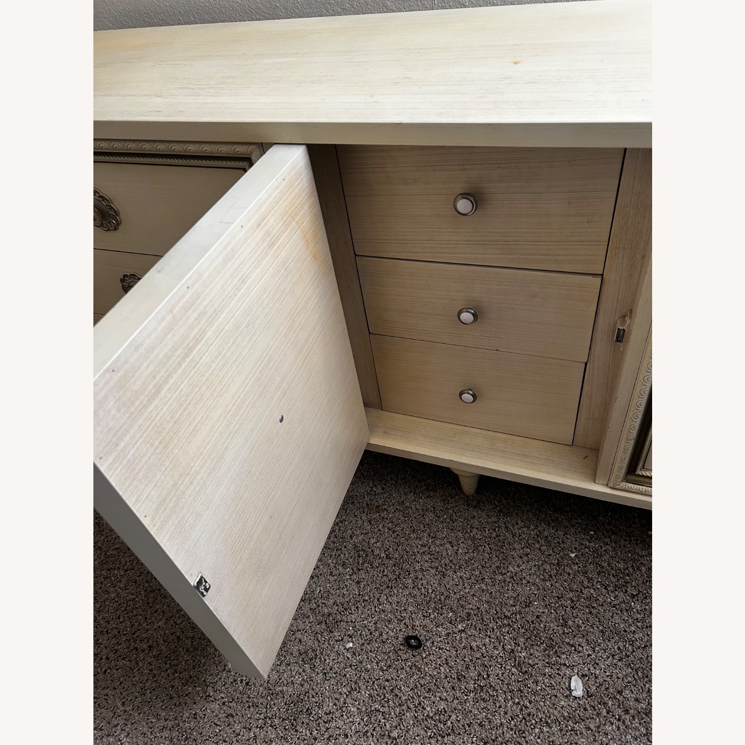 Bassett White Wood Dresser - image-2