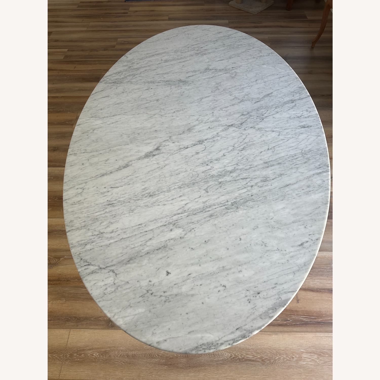 Carrara Marble Oval Table - image-2