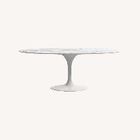 Carrara Marble Oval Table