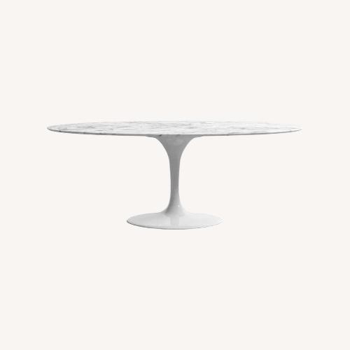 Used Carrara Marble Oval Table for sale on AptDeco