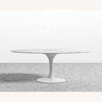 Carrara Marble Oval Table