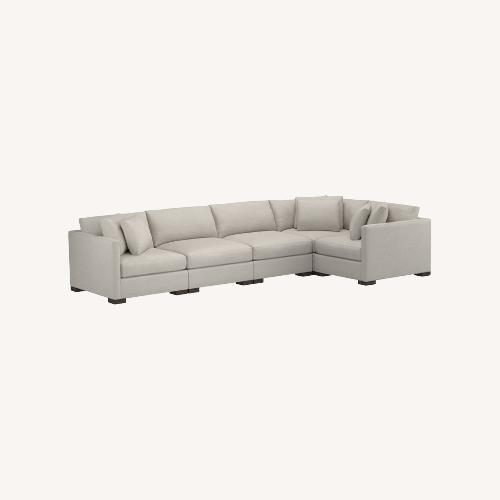 Used Rejuvenation Light Gray Wrenton 5 Piece Sectional for sale on AptDeco