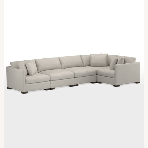 Used Rejuvenation Light Gray Wrenton 5 Piece Sectional for sale on AptDeco