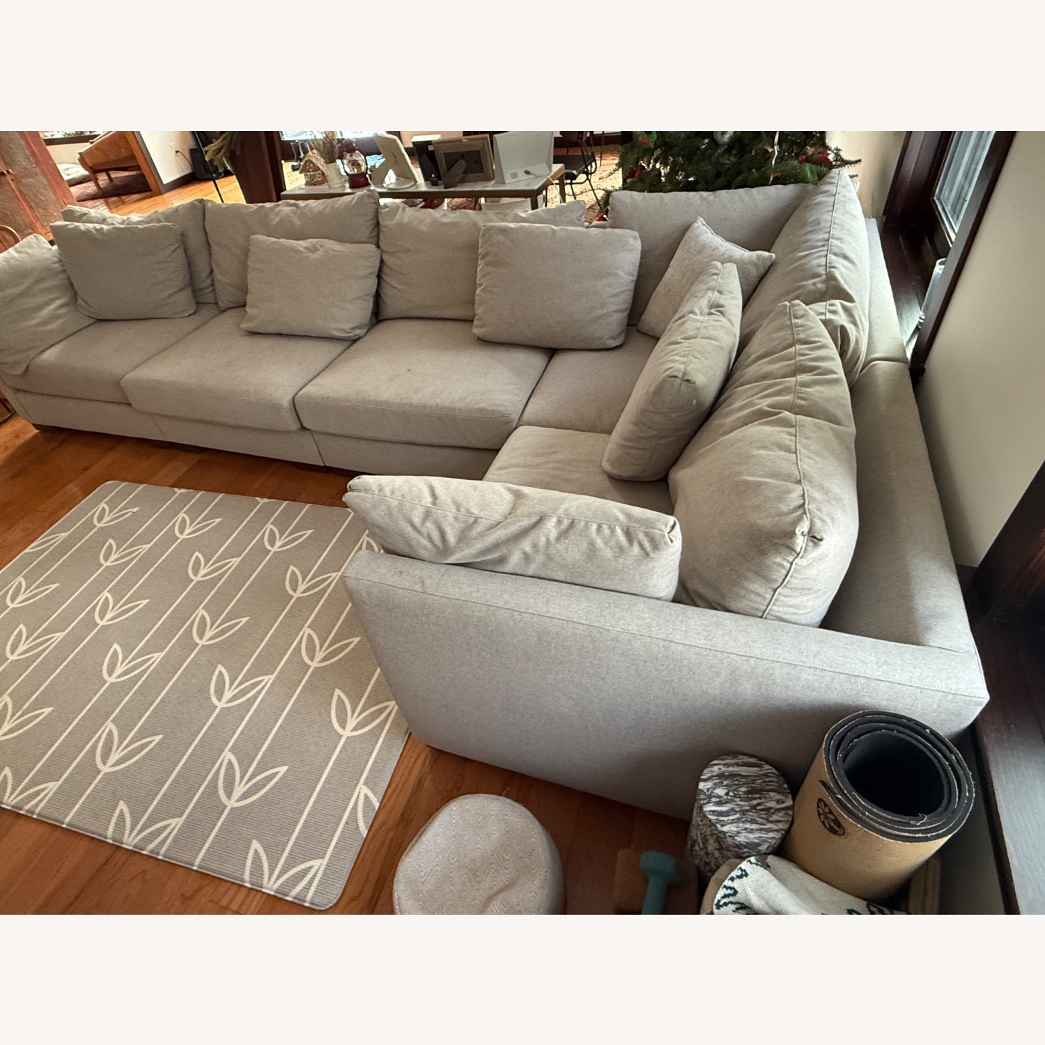 Rejuvenation Light Gray Wrenton 5 Piece Sectional - image-5