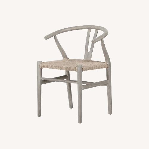 Used Four Hands Light Gray Wood Dining Chairs for sale on AptDeco