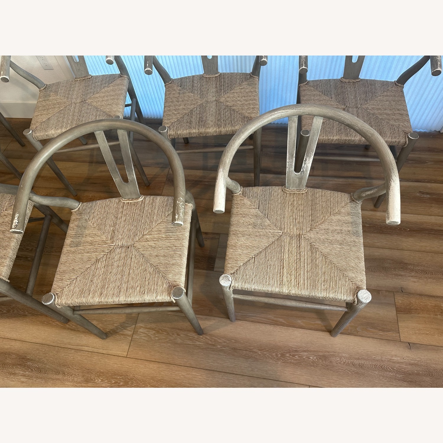 Four Hands Light Gray Wood Dining Chairs - image-3